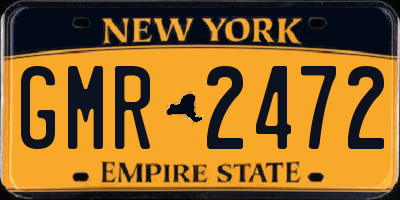 NY license plate GMR2472