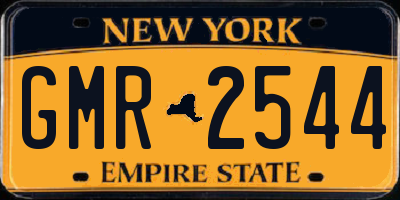 NY license plate GMR2544