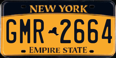 NY license plate GMR2664