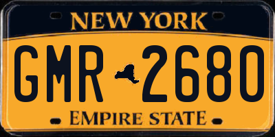 NY license plate GMR2680