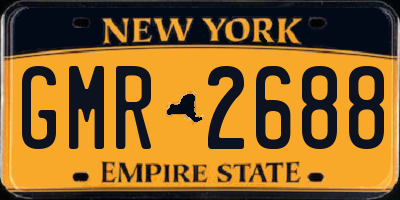 NY license plate GMR2688