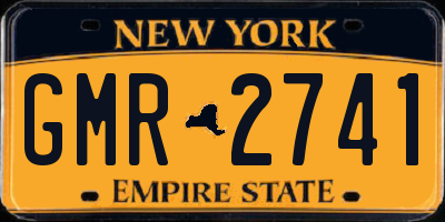 NY license plate GMR2741