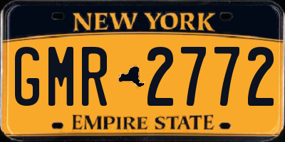 NY license plate GMR2772