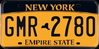 NY license plate GMR2780