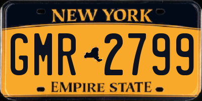 NY license plate GMR2799
