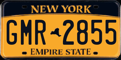 NY license plate GMR2855