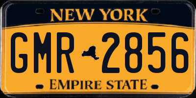 NY license plate GMR2856