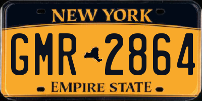 NY license plate GMR2864