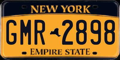 NY license plate GMR2898