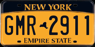 NY license plate GMR2911