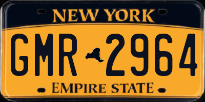 NY license plate GMR2964