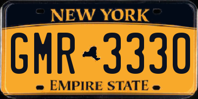 NY license plate GMR3330