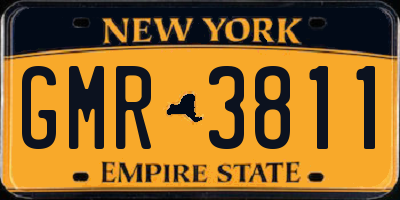 NY license plate GMR3811