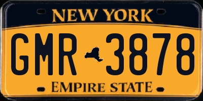 NY license plate GMR3878