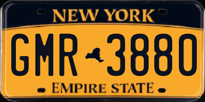 NY license plate GMR3880
