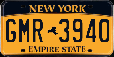 NY license plate GMR3940
