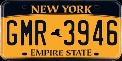 NY license plate GMR3946