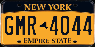 NY license plate GMR4044