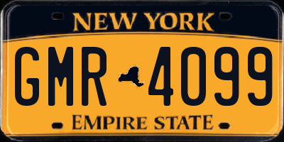 NY license plate GMR4099