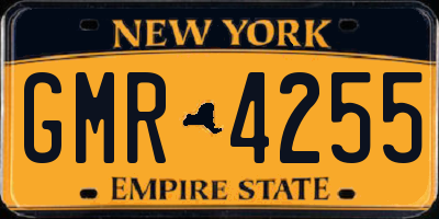 NY license plate GMR4255
