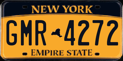 NY license plate GMR4272