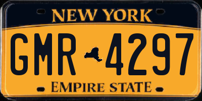 NY license plate GMR4297