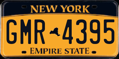 NY license plate GMR4395