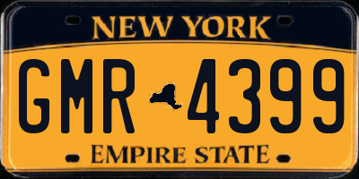 NY license plate GMR4399