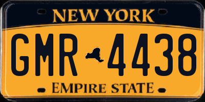 NY license plate GMR4438