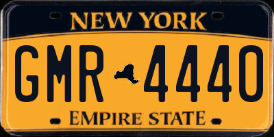 NY license plate GMR4440