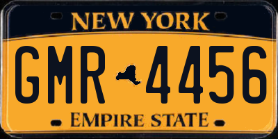 NY license plate GMR4456