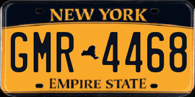 NY license plate GMR4468