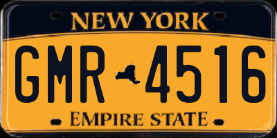 NY license plate GMR4516