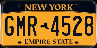 NY license plate GMR4528