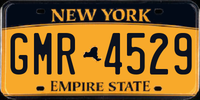 NY license plate GMR4529