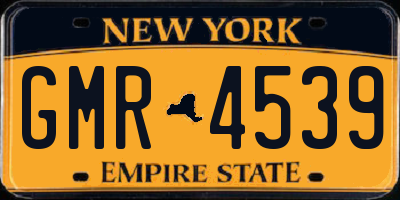 NY license plate GMR4539