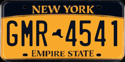 NY license plate GMR4541