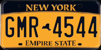 NY license plate GMR4544