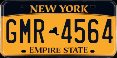 NY license plate GMR4564