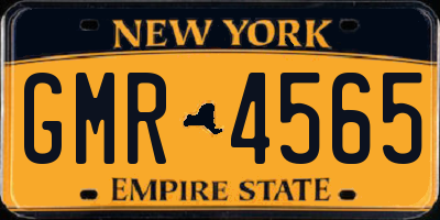 NY license plate GMR4565