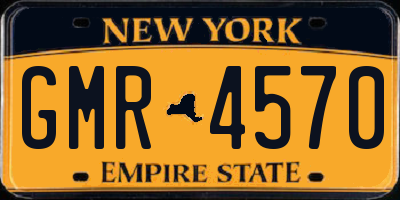 NY license plate GMR4570