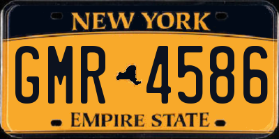 NY license plate GMR4586
