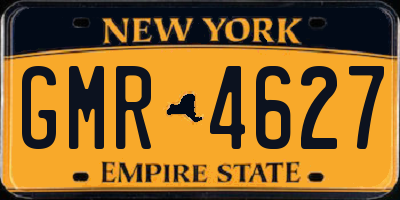 NY license plate GMR4627