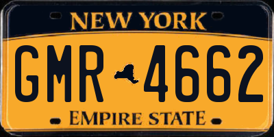 NY license plate GMR4662