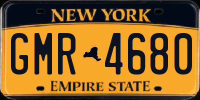 NY license plate GMR4680
