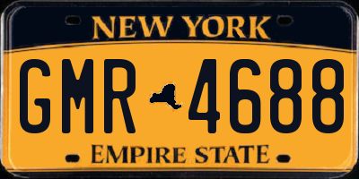 NY license plate GMR4688
