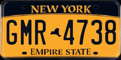 NY license plate GMR4738