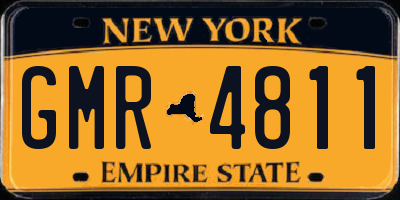 NY license plate GMR4811