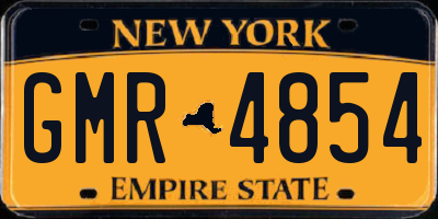 NY license plate GMR4854