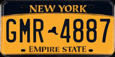 NY license plate GMR4887